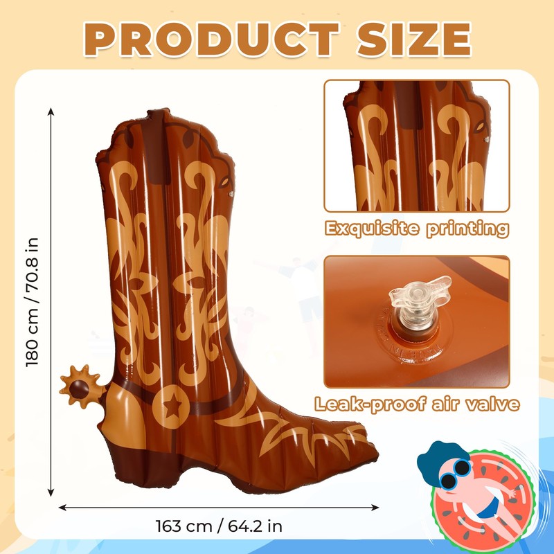 Pool Float,6 Ft Cowgirl Boot Pool Float for Adults Funny