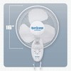 Hurricane 2-Pack Supreme 16-Inch Oscillating Wall Mount Fan, White –