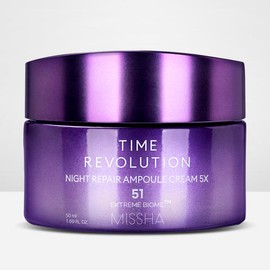 MISSHA 미샤 타임 레볼루션 나이트 리페어 앰플 크림 5X 50ml Missha Time Revolution Night Repair Ampoule Cream 5X 50ml