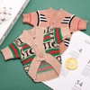 Cute Knitted Cat Sweaters Warm Striped Dog Apparel Thickened Winter