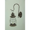 Things2Die4 Distressed Metal Vintage Lantern Wall Mounted Candle Sconce