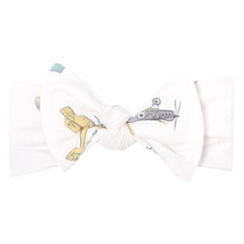 Baby Stretchy Soft Knit Headband Bow"Tinsel" by Copper Pearl