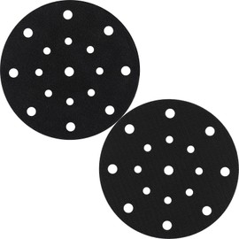 Shineboc Professional 2 pcs Pad Savers 17 Holes for Sander Replacement Cushion Pad Impact-Resistant Noise Reduction Protection Polisher for Hook & Loop Random Orbital (150mm)