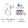 THAIN Rhinestones Cat Dog Collar Soft Velvet Safe Adjustable Collar