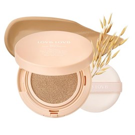 LOVB LOVB- Base de maquillaje Natural Cover Glow Cushion | Maquillaje de base coreano | Cobertura modulable de larga duración |