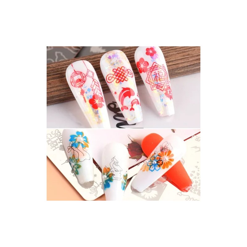 stamping Biutee Juego De 19 Placas Para Sellos De Uñas,