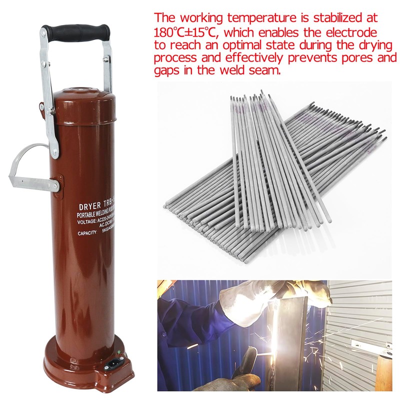 TIANGUOHE Portable Welding Rod Oven, 110V Electrode Oven 11Lbs Capacity,