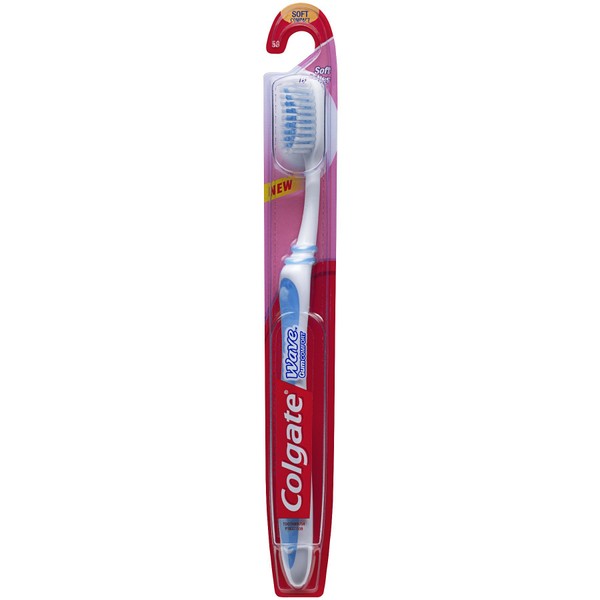 Colgate Wave Gum Comfort Extra Soft Compact Head Toothbrush Colors Vary (Pack of 8)