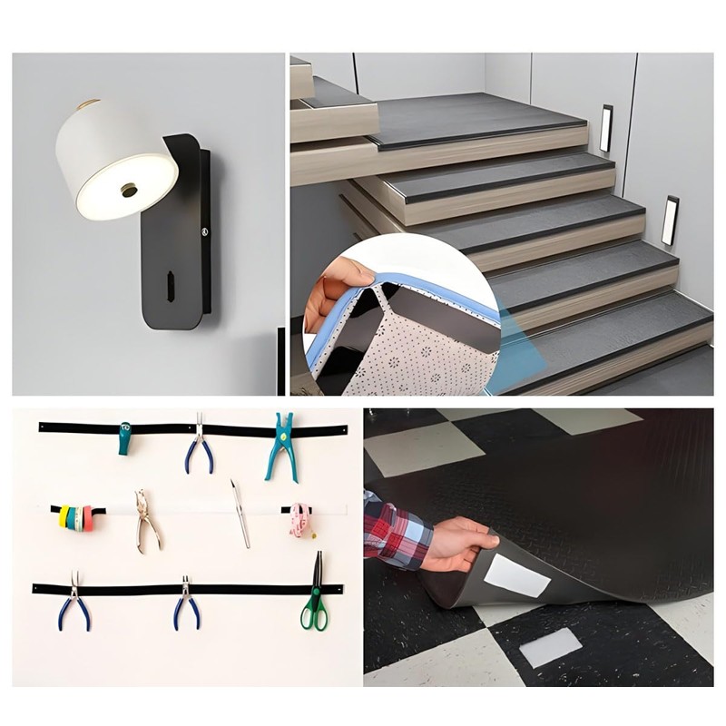 Heavy Duty Velcro Tape,for Couch Cushions, Carpet, Pedal Board, Wall,