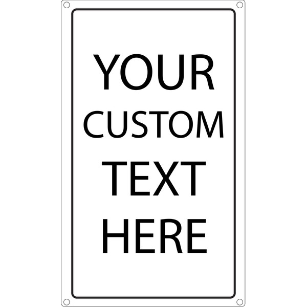 Custom Metal Sign Personalized with Name or Message