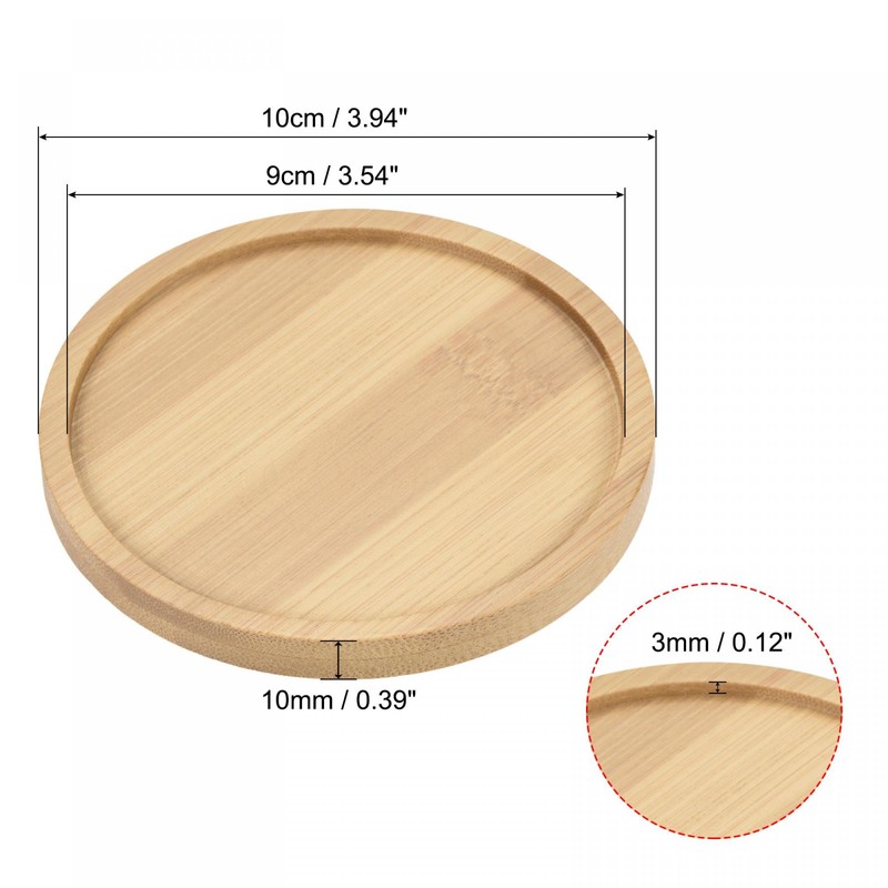 sourcing map Set of 3 Saucers for Flower Pots 10
