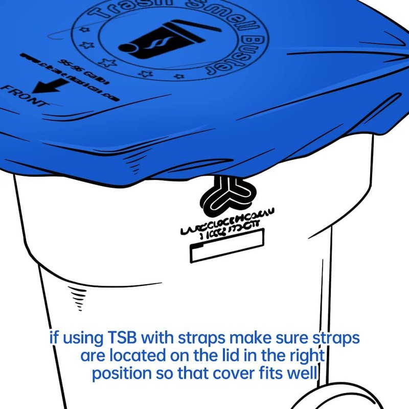 trash smell buster | Odor Eliminating Trash Can Cover for