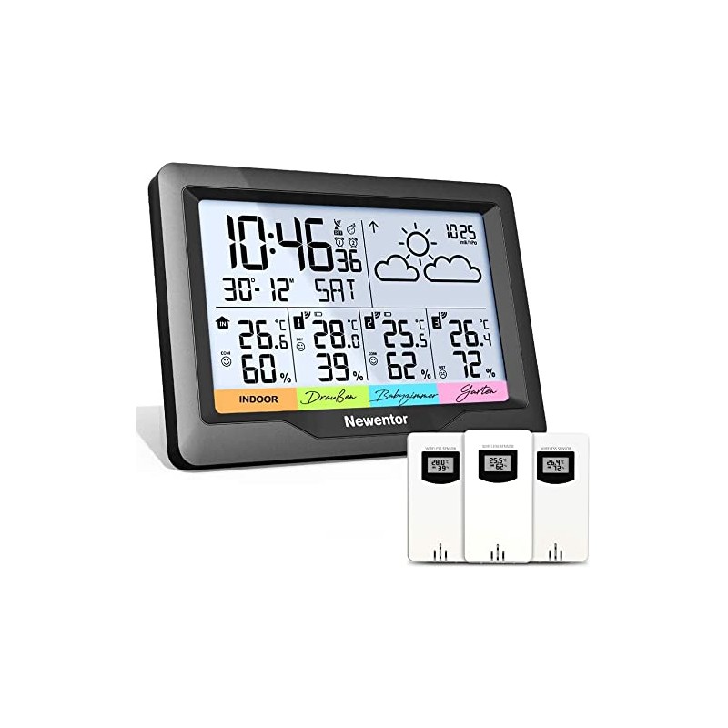 Newentor Outdoor Sensor for Weather Station Wireless Sensor Outdoor Thermometer