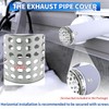 Boltigen 2PCS PVC Termination Mesh Screen Vent Covers, Stainless Steel