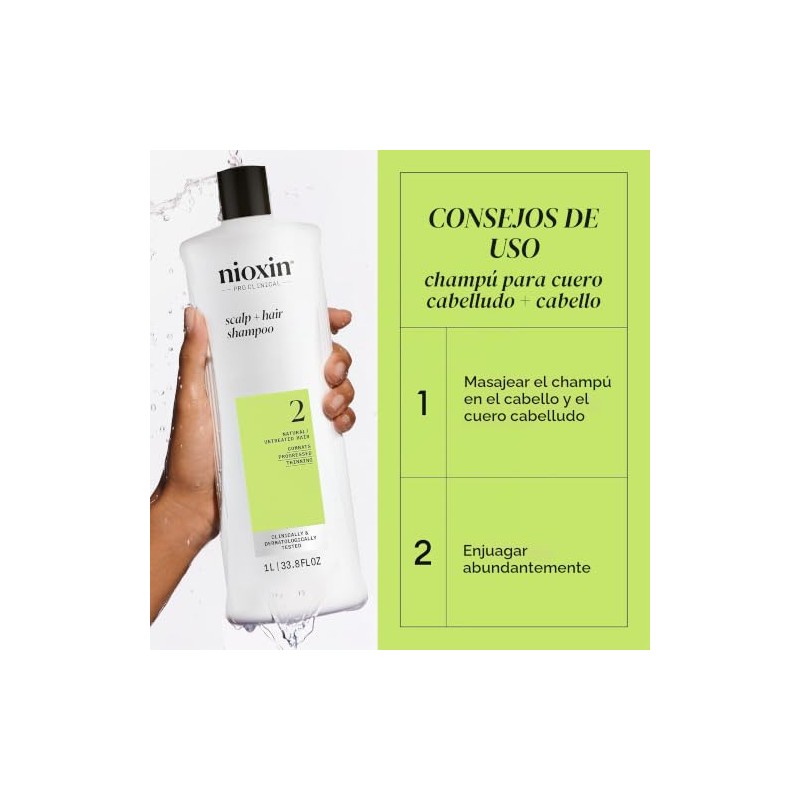Nioxin - Sistema 2 - Champú Fortalecedor para Cabello y