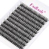 Eyelashes, Individual Cluster for Eyelash Extension, 40D, 0.07, D-curl, 13mm,