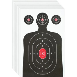 Unbranded 15 Pack Paper Shooting Target for Gun Range, Target Practice - Large Size 14 X