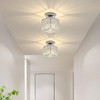 Modern Crystal Ceiling Light, E27 Mini Crystal Ceiling Light, Silver