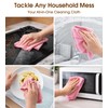 KitchLife Microfiber Cleaning Cloth Roll, 100 Pack - Tear-Away Microfiber