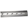 Zeller 13886 Stainless Steel Key Hook Rack with 6 Hooks,‎Aluminium,Pink,34