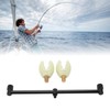 Carp Fishing Rod Support Buzz Bar with Luminous Head Aluminum