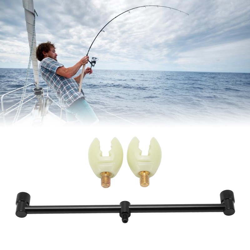 Carp Fishing Rod Support Buzz Bar with Luminous Head Aluminum
