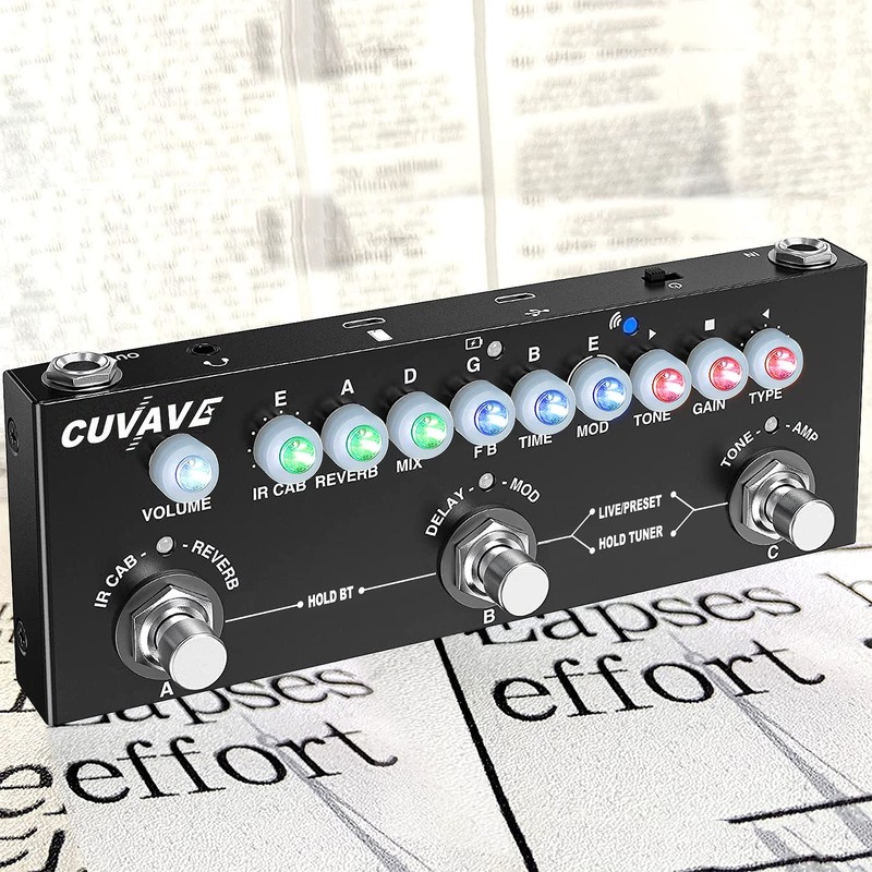 Multi Effects Guitar Pedal,Cube Baby Guitar Multi Effects Pedal Delay