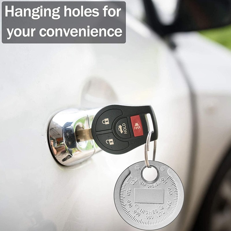 Silver Spark Plug Space Tool Gapper Gauge- Wire Spark Plug