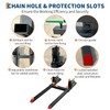 Clamp-On Pallet Forks for Skid Steer Tractor, 2000LB Capacity Adjustable