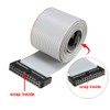 sourcing map IDC 26 Pin Flat Ribbon Wire Grey Flexible