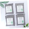 LALAFINA 4pcs Bamboo Charcoal Odor Absorber Air Purification Package Grey