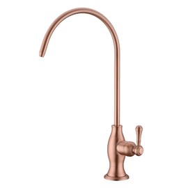 Delle Rosa Drinking Water Faucet in Copper Finish, Retro Solid Brass Kitchen Water Filter Faucet, Commercial Water Filtration Faucet for Under Sink Water Filter System,Copper Finish