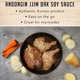 KD HOME Andong Jjimdak 찜닭 K-Food Premium Soy Sauce based Multi-Purpose Sauce 11.64oz X 5. Perfect Marinate for Korean BBQ and other favorite eats. No prep needed, Easy and fast cook time