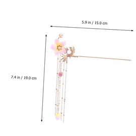 OATIPHO Classic Tassel Hairpin Set 2 Elegant Decorative Hairpins Pearls for Women Ancient Costume Headwear for Traditional Hanfu and Special Occasions