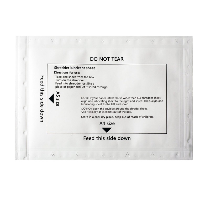 Ansoon Paper Shredder Lubricant Lubricating Sheets, Paper Shredder Oil Sharpening