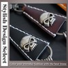 One Limitation AN114 Key Chain, Skull, Keyring, Leather, Charm, Men's,