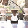HARIO V60 Glass Coffee Filter Holder, Glass, Black, Size 3