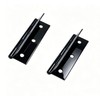 6 Pcs 2.72 Inch Black Matte Cabinet Hinges, Stainless Steel