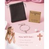 Eaciy First Communion Gifts for Girls - Pearl Cross Bracelet