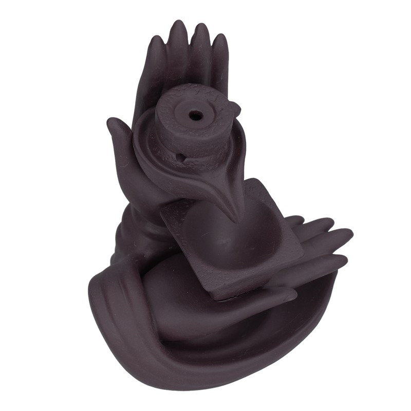 Backflow Incense Burner Smoke Waterfall Ceramic Incense Holder Aroma Burner