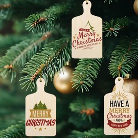 12 Pcs Mini Charcuterie Boards, Wood Cutting Board with Handle, Small Craft Cutting Board for Blank Chopping Board DIY Supplies Kitchen Cooking