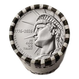Enduring Liberty Half Dollar 1776-2026 America 250th Anniversary 1-Year Issue Uncirculated Roll Philadelphia Mint (P Mint)