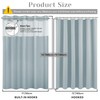SORTTO No Hook Shower Curtain with Snap in Liner Set