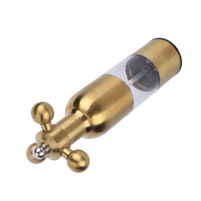 Stainless Steel Pepper Mill Manual Faucet Valve Shape Black Pepper