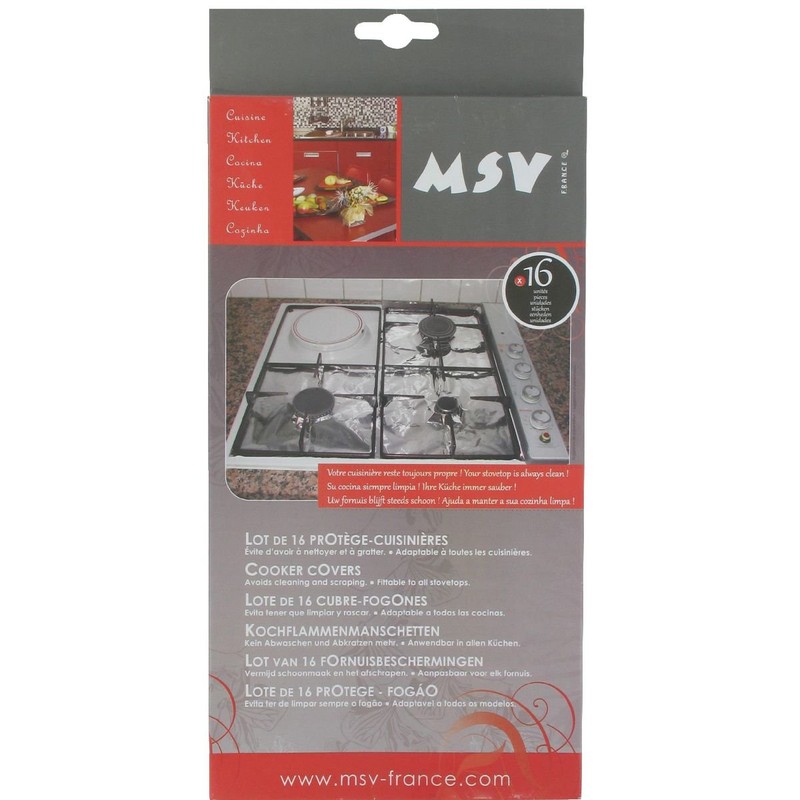 MSV Aluminium Protective Film for Gas Stove, Silver