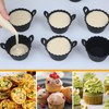 Koluti Reusable Silicone Baking Cups Set of 12, Nonstick Muffin