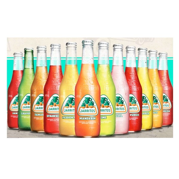 Jarritos Mexican Soda Variety Pack 12/12.5 fl. oz. Glass Bottle Case (12-Pack)