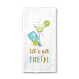 CANARY ROAD Get Pickled Pickleball Kitchen Towel - Vibrant and Absorbent Towel for Cooking and Cleaning | Funny Pickleball Decor | Gift for Pickleball Team