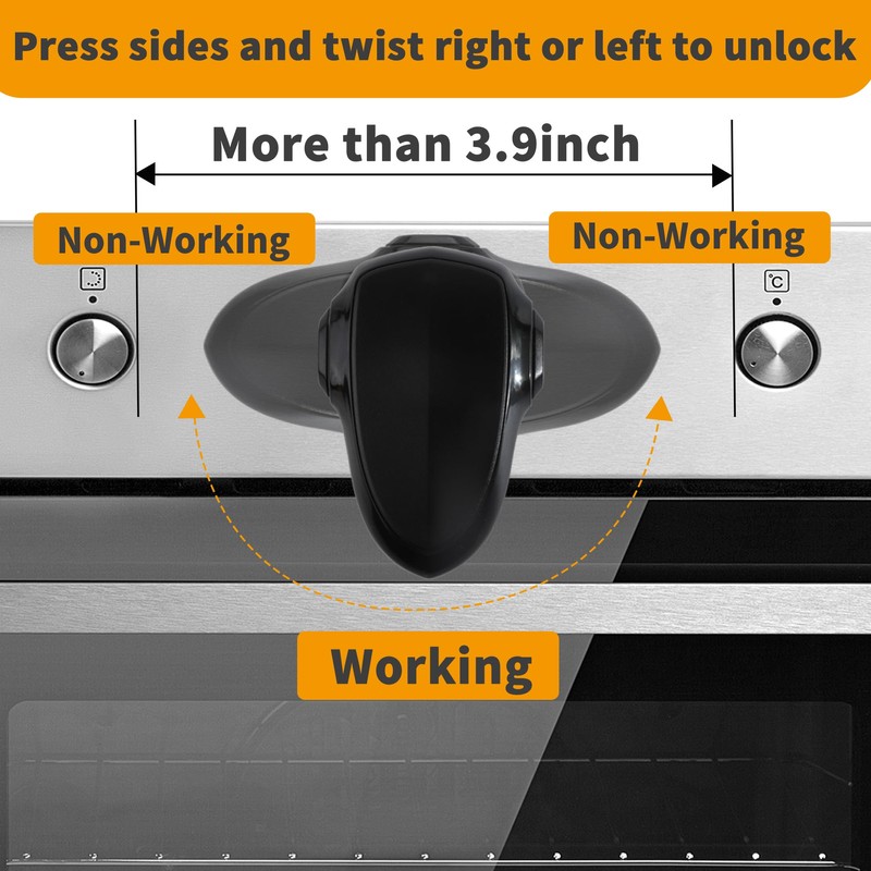 5 + 1 Packs Stove Knob Safety Covers for Child,