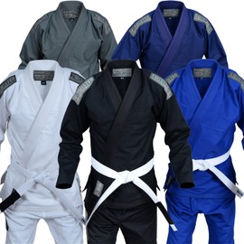 Twister Challenge Brazilian Jiu Jitsu Gi | Jiu Jitsu Uniform | BJJ Gi | Lightweight Preshrunk Fabric | Comes With FREE Belt (A1, Grey)